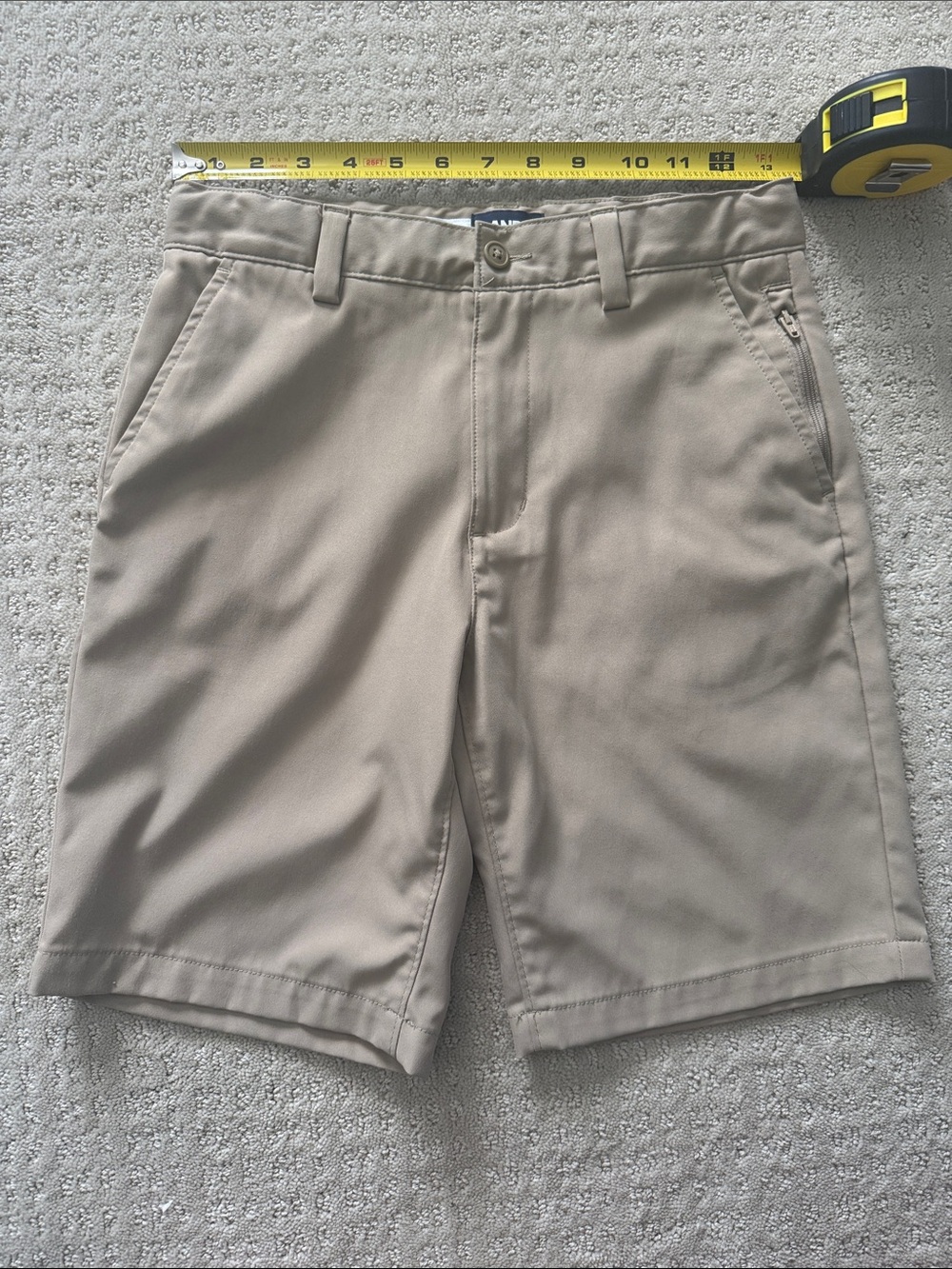 Lands End Classic Active Performance Chino Shorts - boys size 12 - Picture 2 of 7